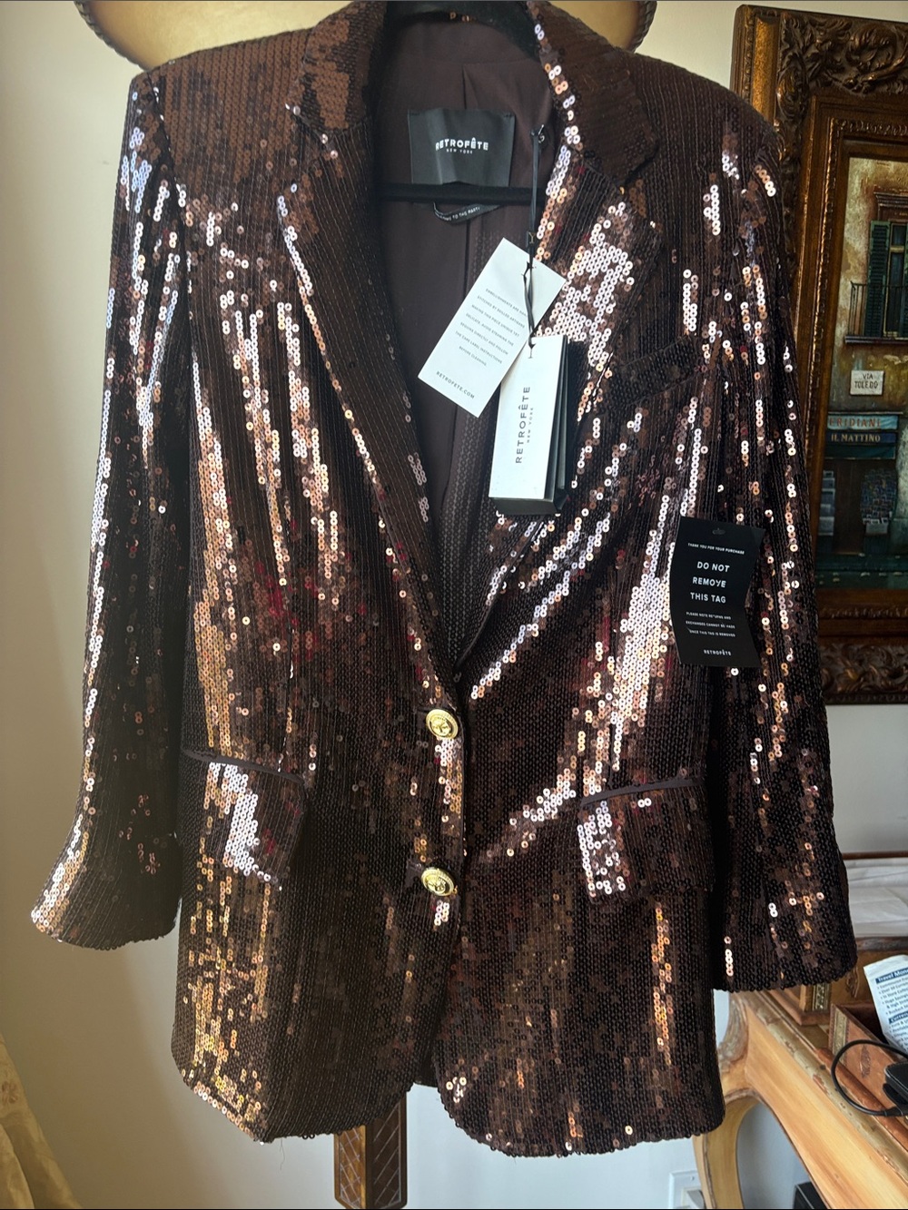 Retrofete stunning sequent, two button jacket